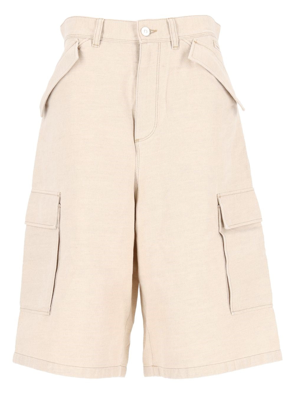 Fendi Women Selleria Denim Bermuda Shorts