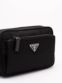 Prada Prada Men Re-Nylon And Saffiano Leather Belt Bag