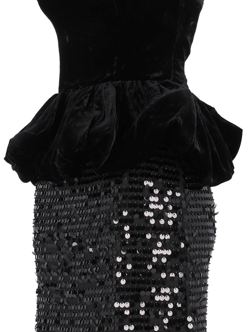 Rotate Rotate Women Sequinned Peplum Maxi Dress