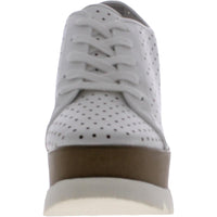 Unfazed Womens Faux Leather Lifestyle Wedge Heels