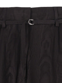 Dries Van Noten Women High-Waisted Trousers Moiré Motif