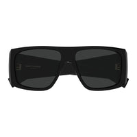 Saint Laurent Saint Laurent Sunglasses Square Full Rim, Shiny Black Frame and Grey Lens SL832001