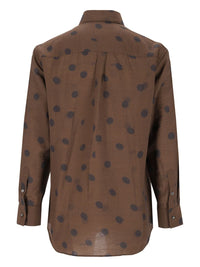 Paul Smith Paul Smith Men Viscose And Wool Polka Dot Shirt