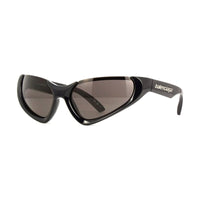 Balenciaga Balenciaga Sunglasses Geometric Semi Rim, Black Frame and Grey Lens BB0202S001