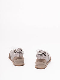 Brunello Cucinelli Women Lamé Calfskin And Suede Runners
