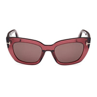 Tom Ford Sunglasses Cat Eye Full Rim, Blonde Havana Frame and Brown Lens FT119053E