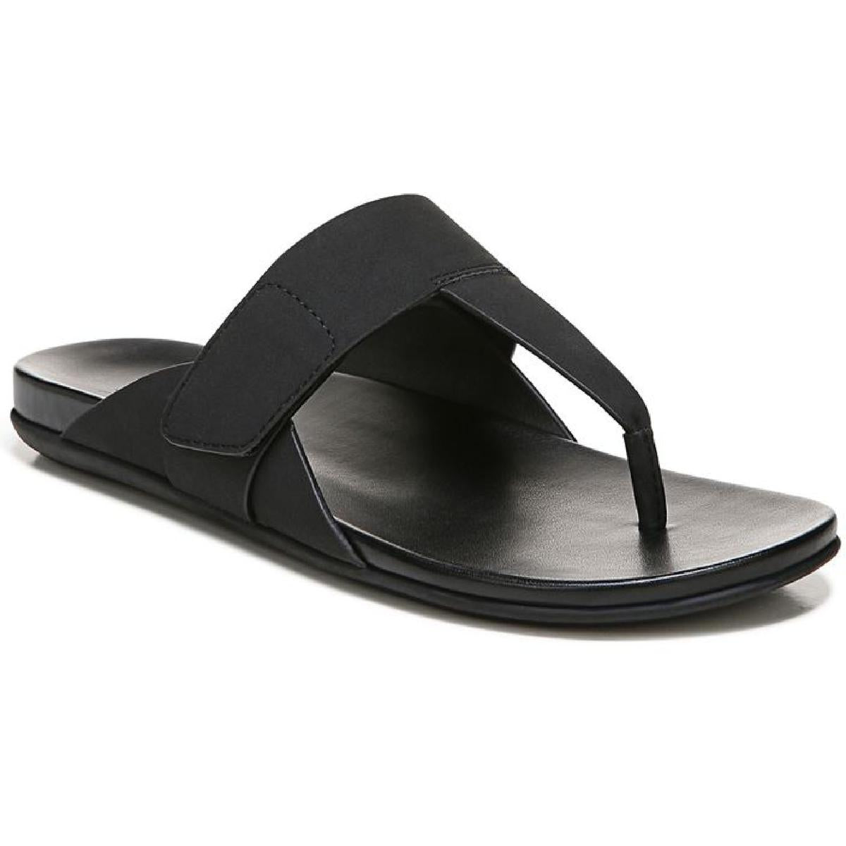 Genn-Twirl Womens Faux Leather Slide Sandals Black