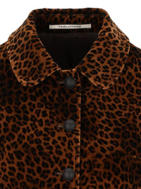 Tagliatore Tagliatore Women Idelle Animal-Print Cotton Jacket