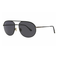 Tom Ford Tom Ford Sunglasses Aviator Full Rim, Matte Black Frame and Smoke Lens FT077202A