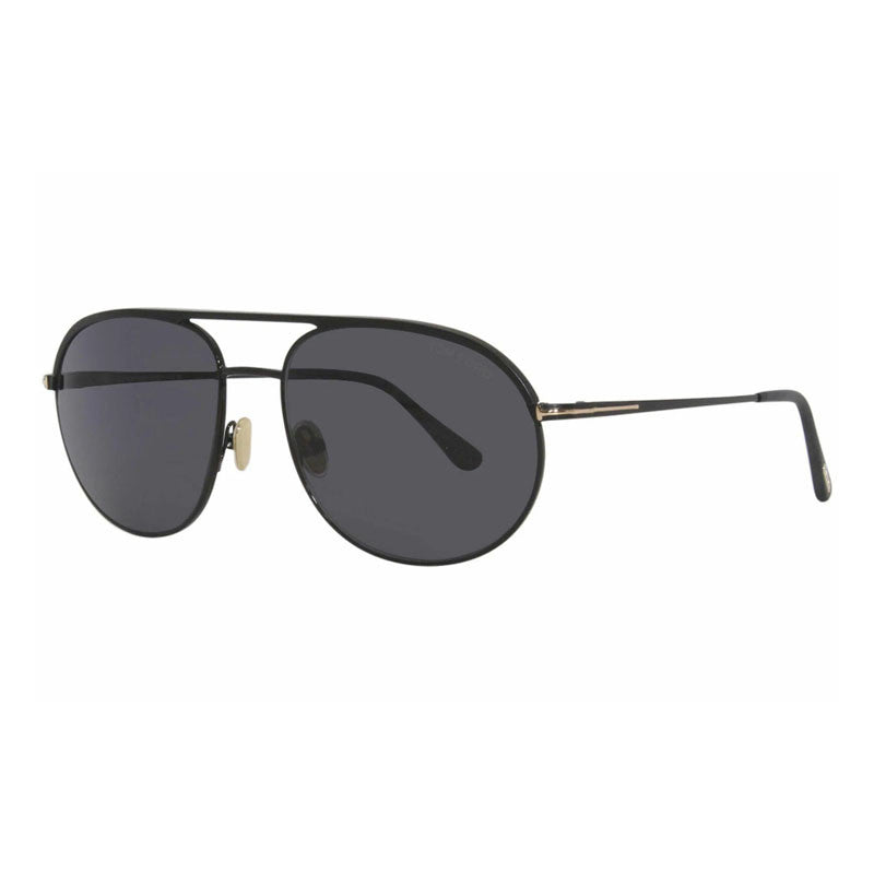 Tom Ford Tom Ford Sunglasses Aviator Full Rim, Matte Black Frame and Smoke Lens FT077202A