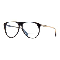 Victoria Beckham Eyeglasses Aviator Full Rim, Havana Frame and Clear Demo Lenses Lens VB2602215
