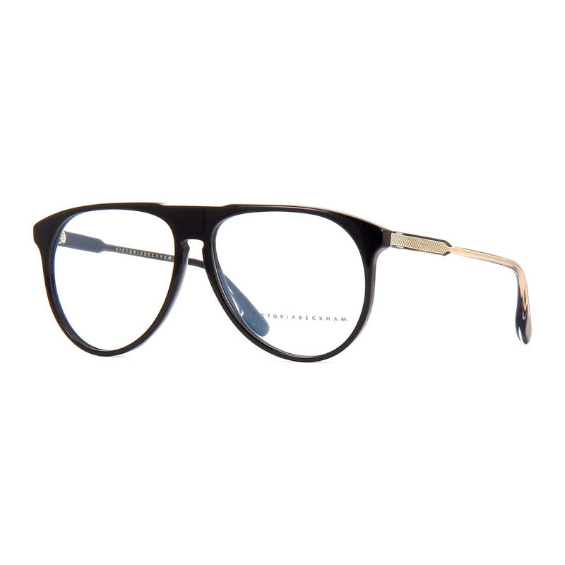 Victoria Beckham Eyeglasses Aviator Full Rim, Havana Frame and Clear Demo Lenses Lens VB2602215