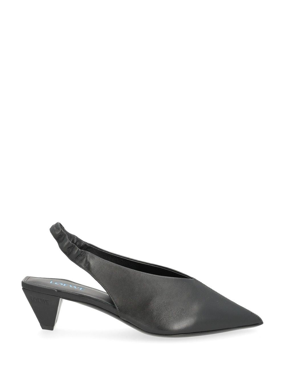 Loewe Women Origami Cubic Lambskin Slingback