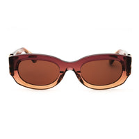 Off-White Sunglasses Oval Full Rim, White Frame and Dark Grey Lens OERI14EPALMER0107