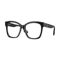 Burberry Burberry Eyeglasses Square Full Rim, Black Frame and Clear Demo Lenses Lens BE23633001