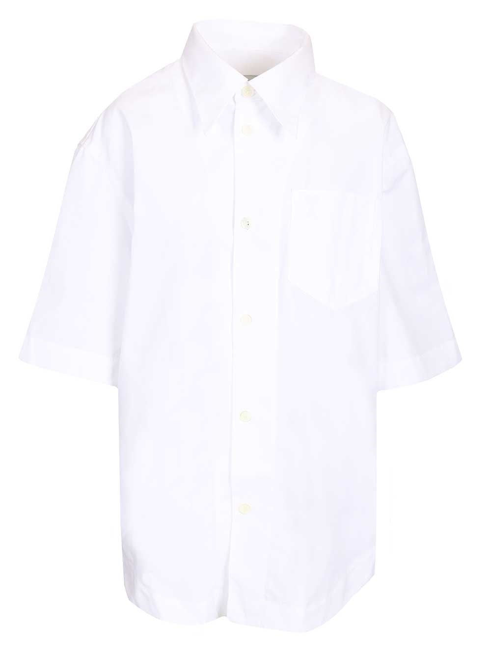 Ami Women Short-Sleeved Poplin Shirt