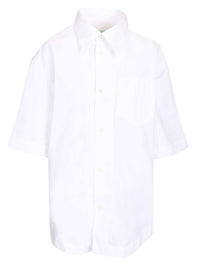 Ami Women Short-Sleeved Poplin Shirt