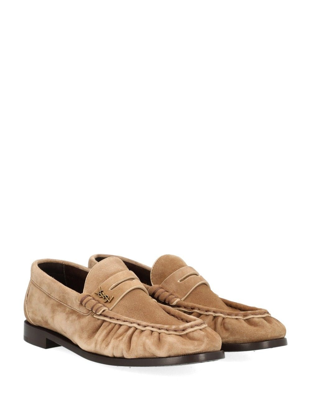 Saint Laurent Women Le Loafer Suede Moccasin