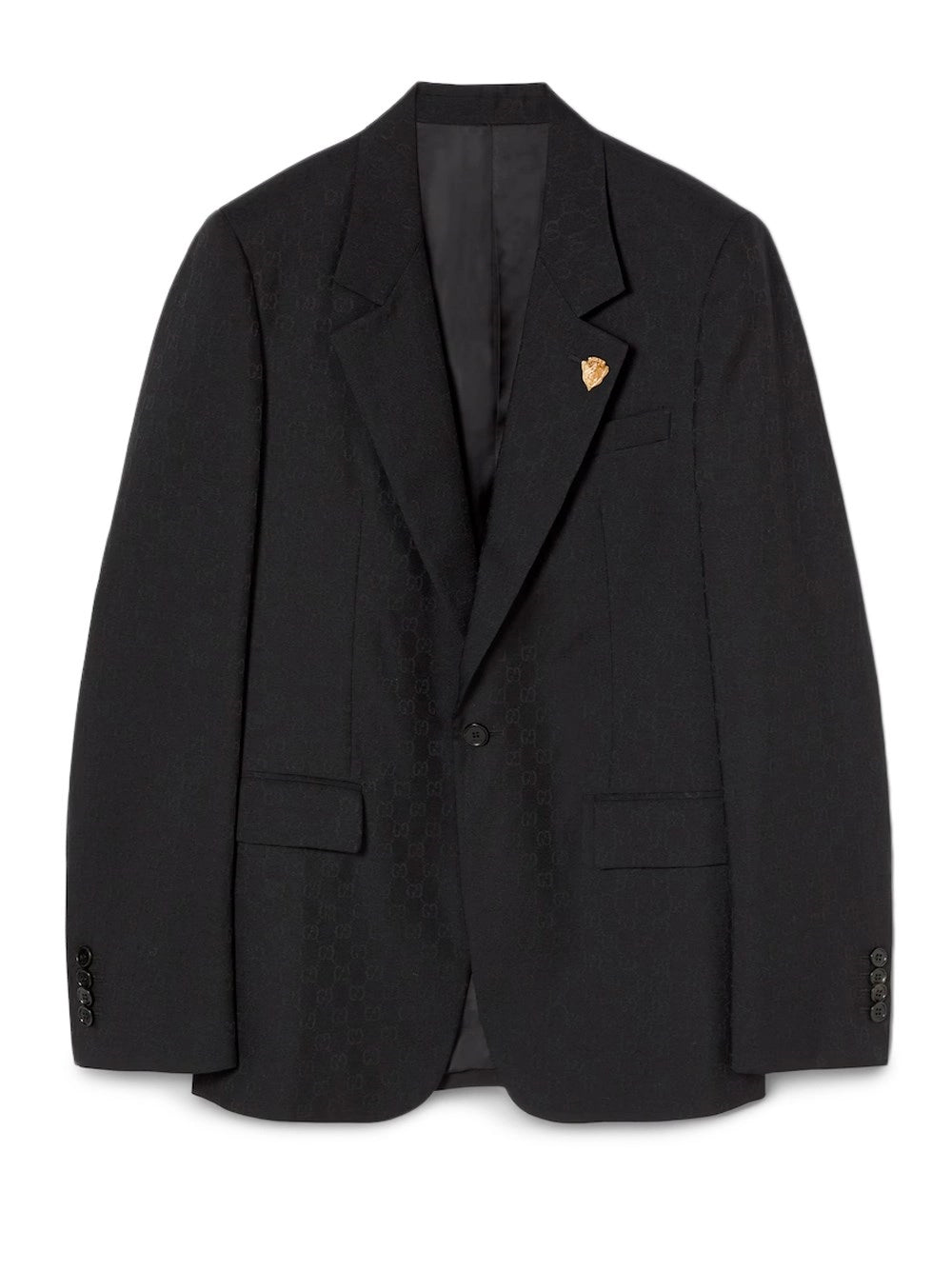 GUCCI Gucci Men Single-Breasted Jacket With "Gg" Weave