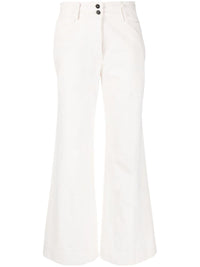 Forte_forte Forte_Forte Women White Wide Leg Trousers