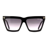 Tom Ford Sunglasses Geometric Full Rim, Dark Brown Frame and Mauve Lens FT111050Z