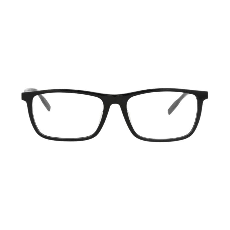 Montblanc Eyeglasses Square Full Rim, Black Frame and Clear Demom Lenses Lens MB0021OA001