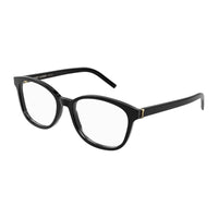 Saint Laurent Eyeglasses Cat Eye Full Rim, Black Frame and Clear Demo Lenses Lens SLM113001