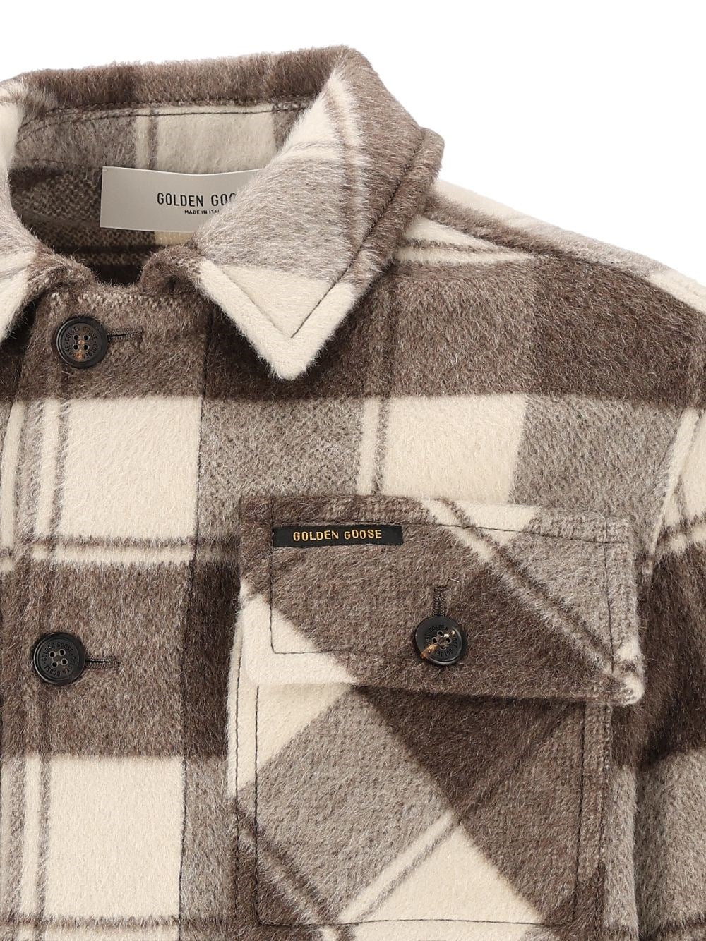 Golden Goose Men "Journey" Boxy Shirt Jacket