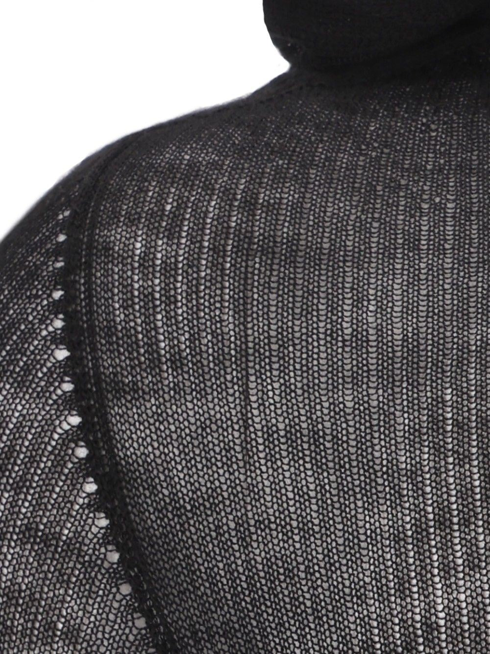 Rick Owens Rick Owens Men Ribbed Cashmere Hooded Pullover