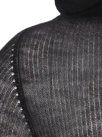 Rick Owens Rick Owens Men Ribbed Cashmere Hooded Pullover