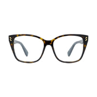 Stella McCartney Eyeglasses Square Full Rim, Dark Havana Frame and Clear Demo Lens Lens SC50027I052