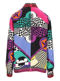 Versace Women Printed Silk Twill Shirt
