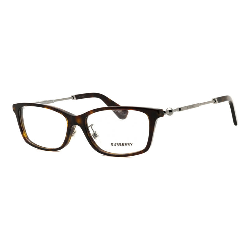 Burberry Burberry Eyeglasses Rectangle Full Rim, Brown Frame and Clear Demo Lenses Lens BE2414D4116