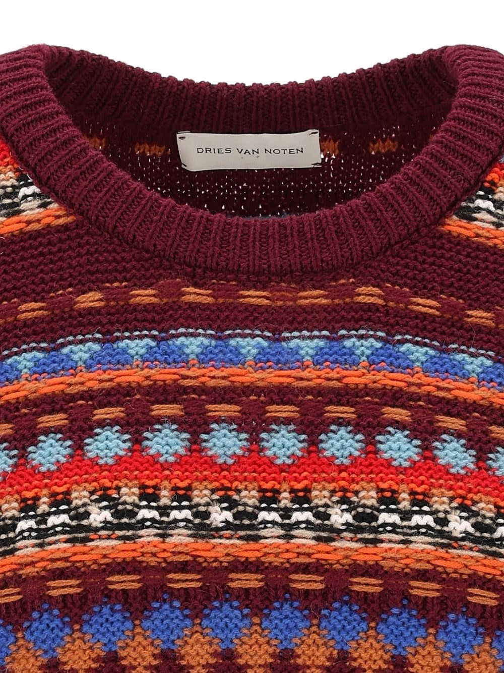 Dries Van Noten Women Jacquard Wool Sweater