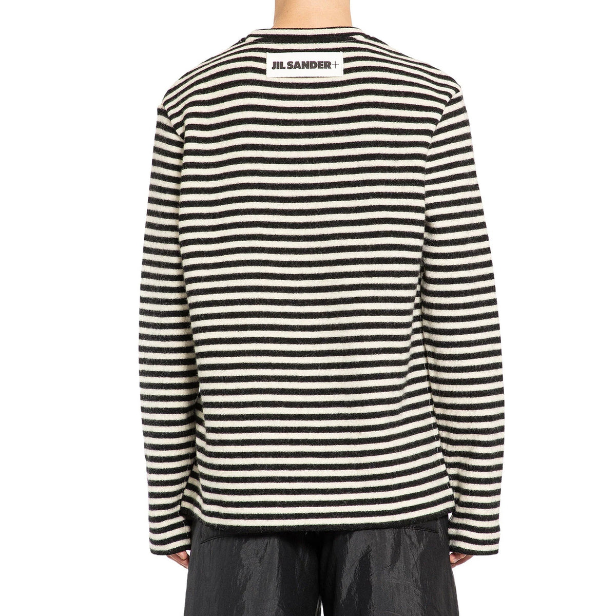 Jil Sander Striped Wool Compact Jersey T-Shirt Men