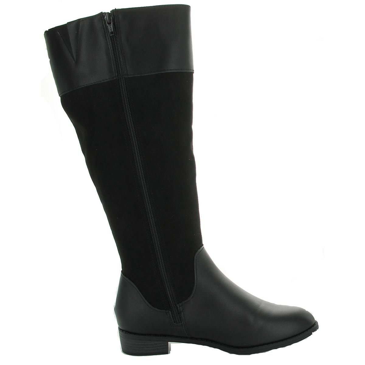 Deliee 2 Womens Wide Calf Knee-High Riding Boots