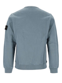 Stone Island Men Organic Cotton Crewneck Sweatshirt