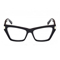 MCM Eyeglasses Cat Eye Full Rim, Shiny Black Frame and Clear Demo Lenses Lens MW5005001