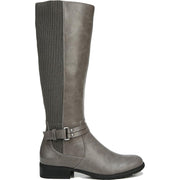 X-Anita Womens Faux Leather Knee-High Riding Boots