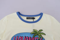 Dolce & Gabbana Yellow Havanity Round Neck Tee Cotton Women's T-shirt