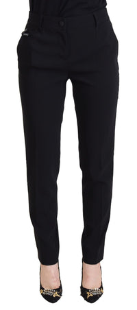 Dolce & Gabbana Black High Waist Women Women's Pants