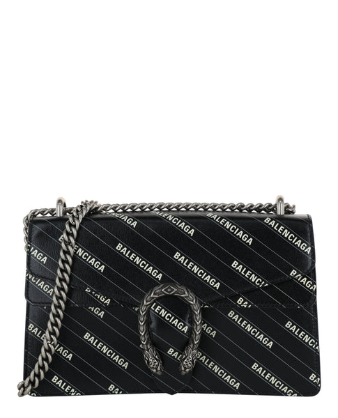 Gucci Womens X Balenciaga Logo Print Dionysus Shoulder Bag – Bluefly