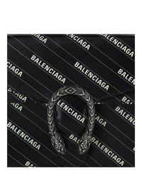 Gucci Womens X Balenciaga Logo Print Dionysus Shoulder Bag