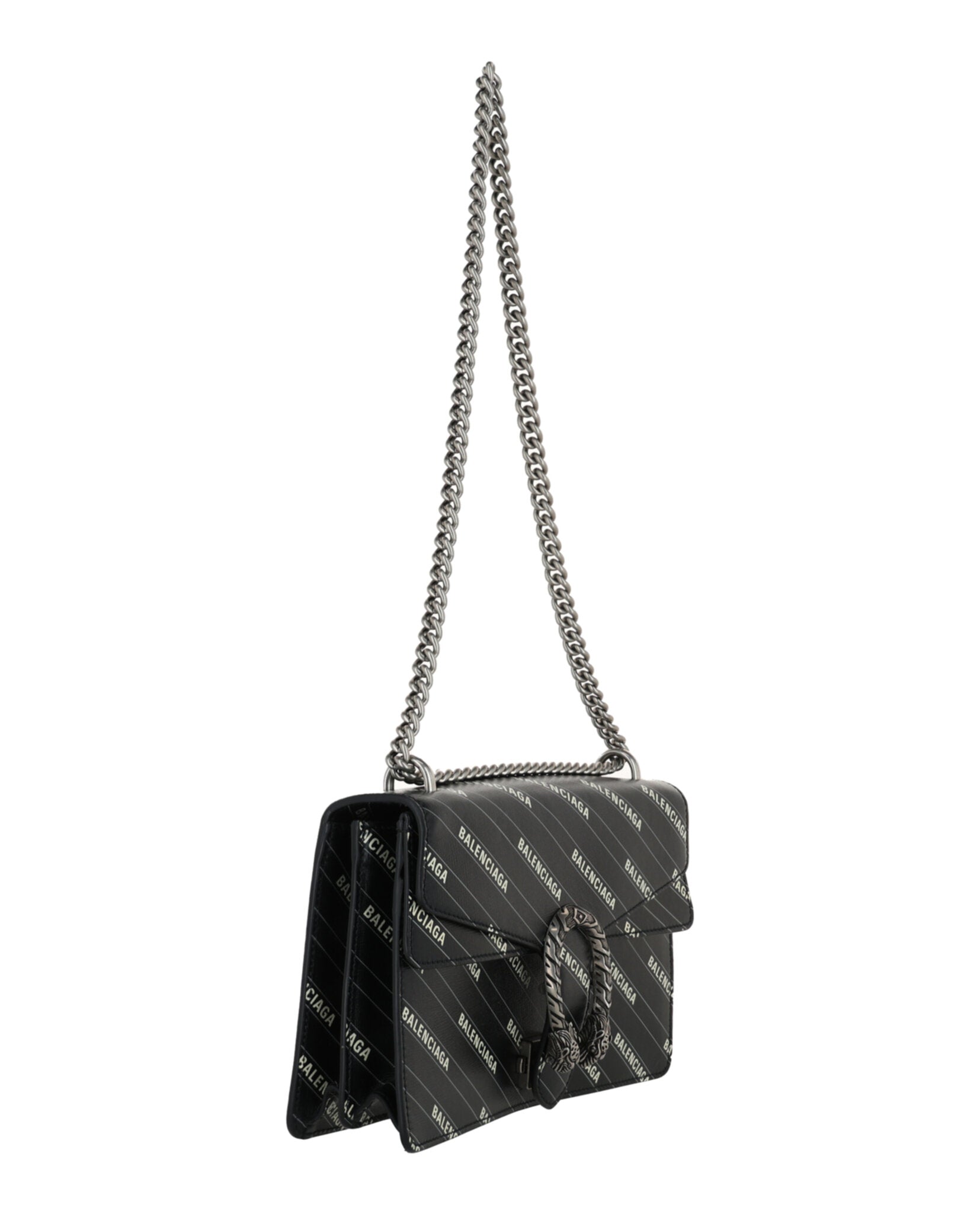 Gucci Womens X Balenciaga Logo Print Dionysus Shoulder Bag
