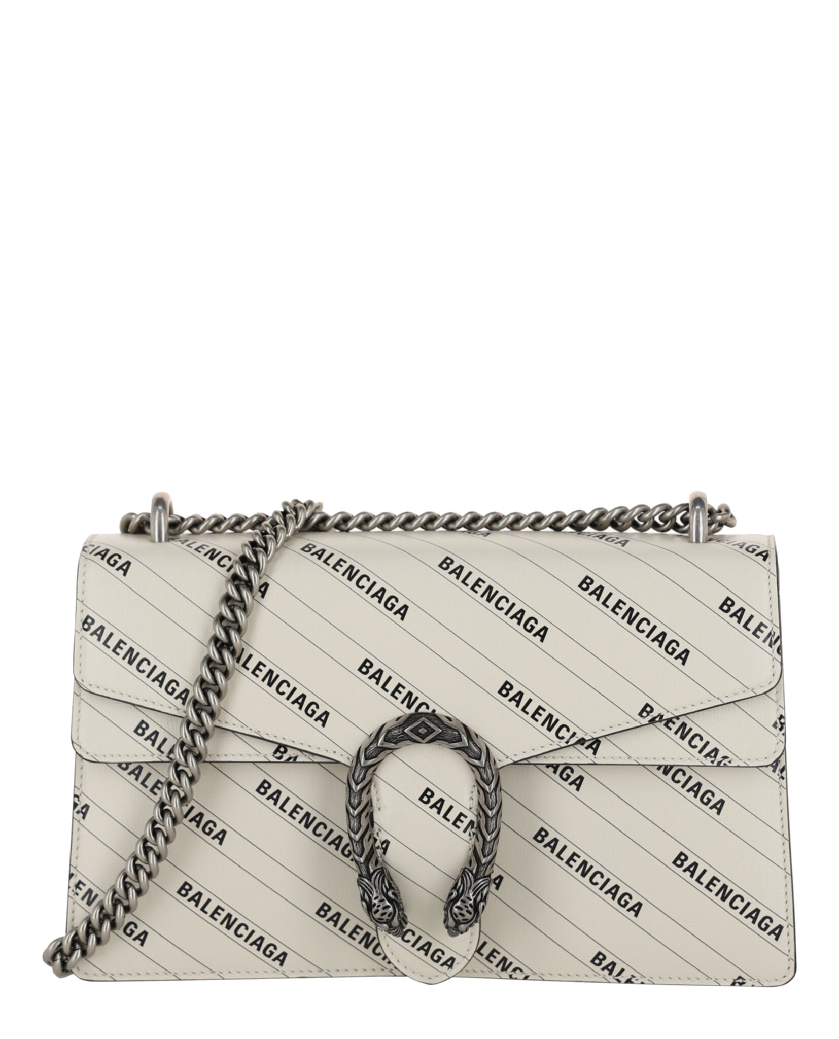 Gucci Womens X Balenciaga Logo Print Dionysus Shoulder Bag
