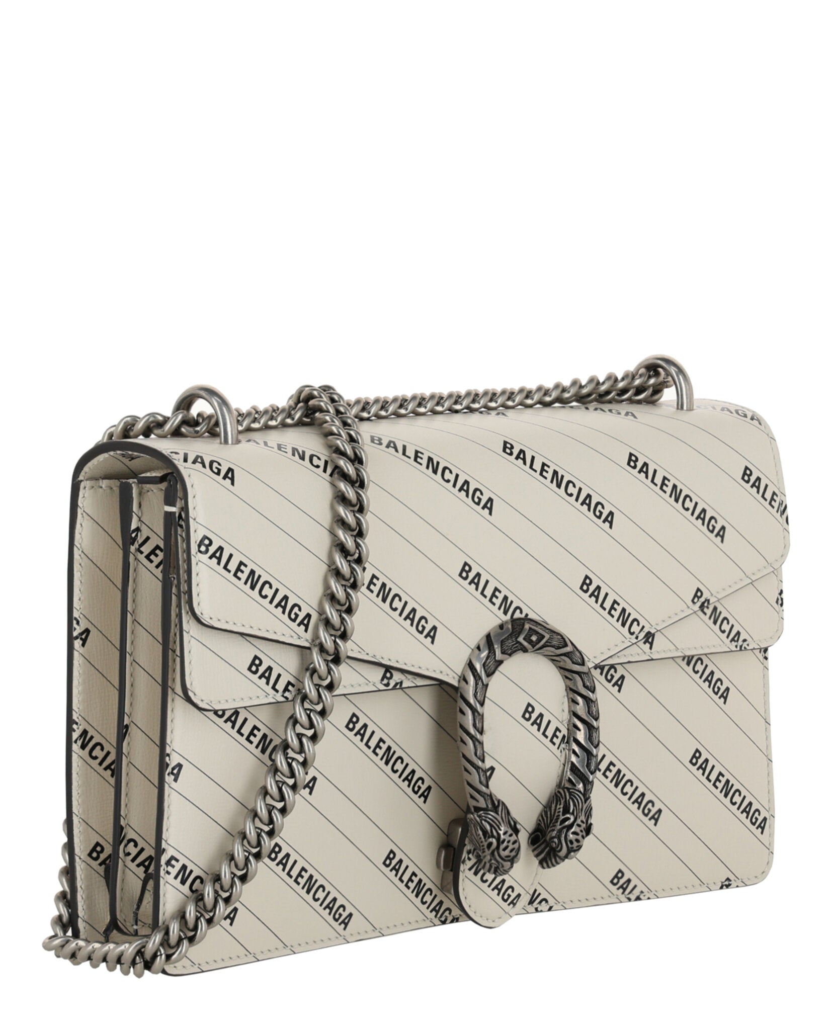Gucci Womens X Balenciaga Logo Print Dionysus Shoulder Bag