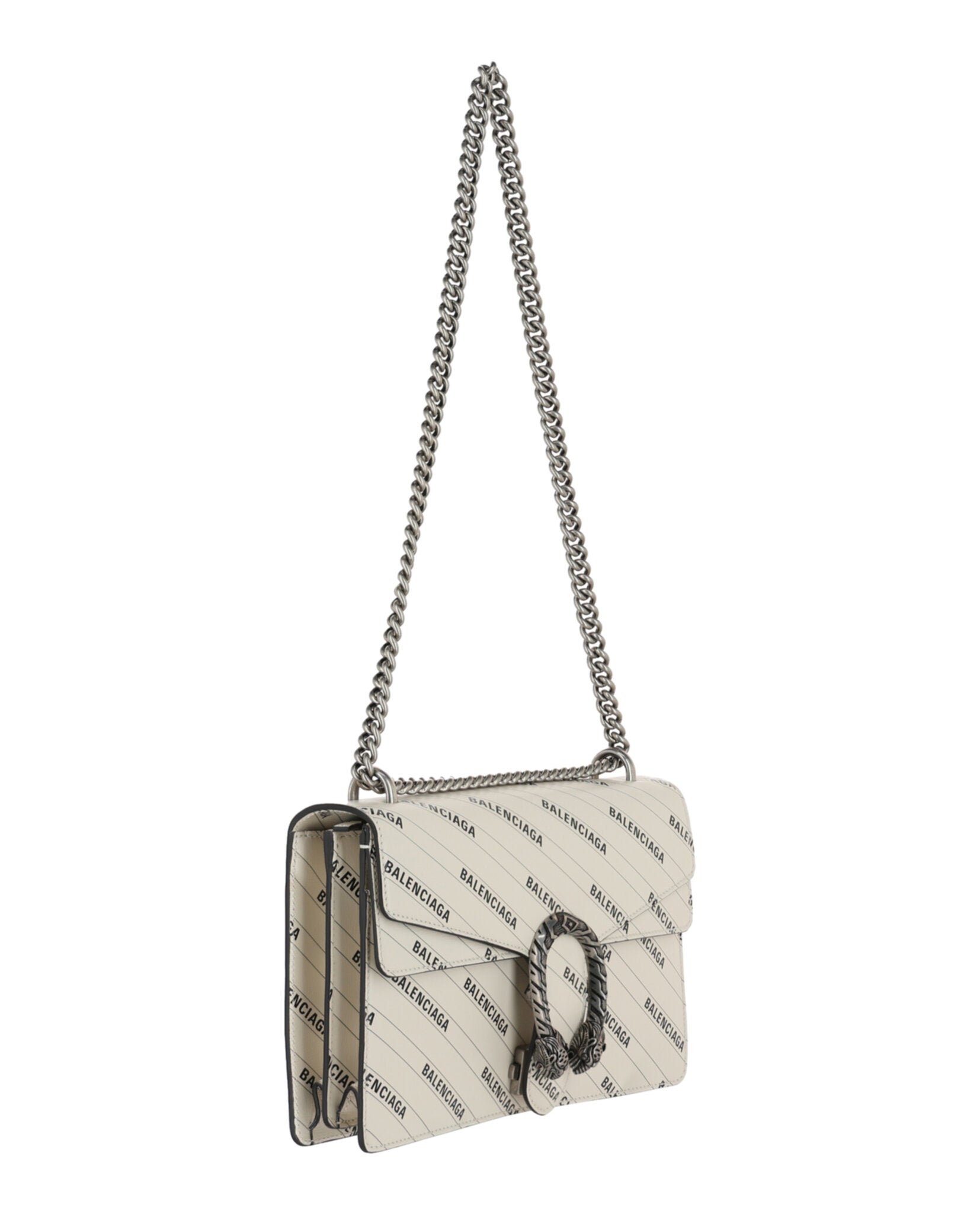 Gucci Womens X Balenciaga Logo Print Dionysus Shoulder Bag