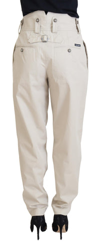Dolce & Gabbana Beige High Waist Women Women's Pants