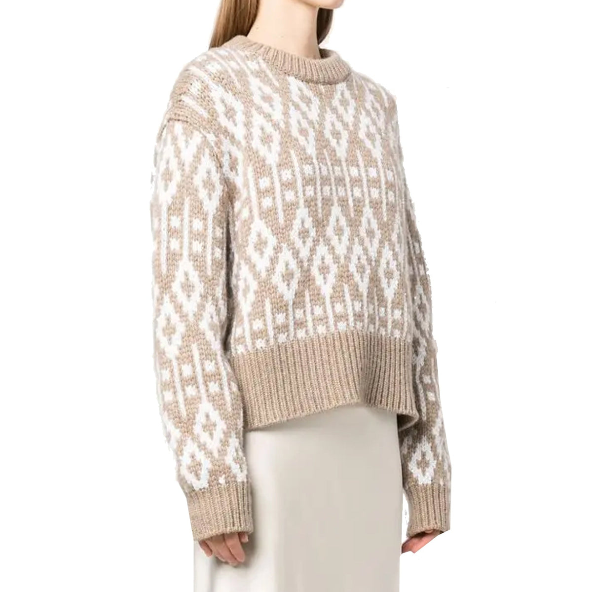 Brunello Cucinelli Brunello Cucinelli Jacquard Cashmere Sweater Women