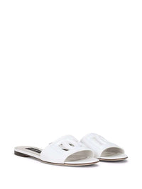 DOLCE & GABBANA Dolce & Gabbana Women Leather Sandals With Dg Logo